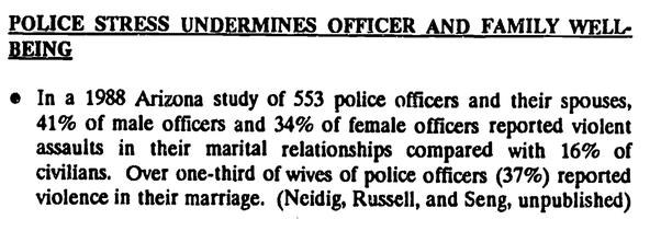 Police Stress Results in 40% Involved in Personal Domestic Violence Incidents
